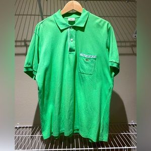 Lacoste Men’s Polo shirt with pocket in green, reg sz 5